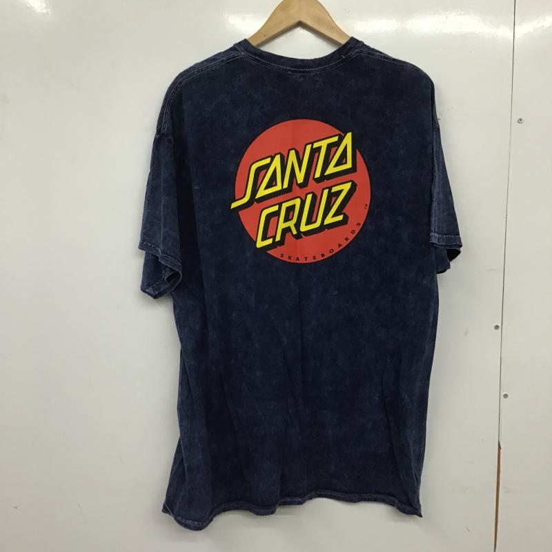 サンタクルーズ SANTA CRUZ Tシャツ 半袖 半袖カットソー プリントTシャツ クルーネックカットソー XL ロゴ、文字 インディゴ / インディゴ / Indigo メンズ USED 古着 中古 10161099