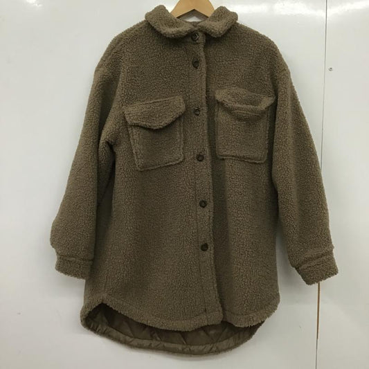 アースミュージックアンドエコロジー earth music&ecology コート コート一般 FREE 無地 茶 / ブラウン / brown レディース USED 古着 中古 10161100