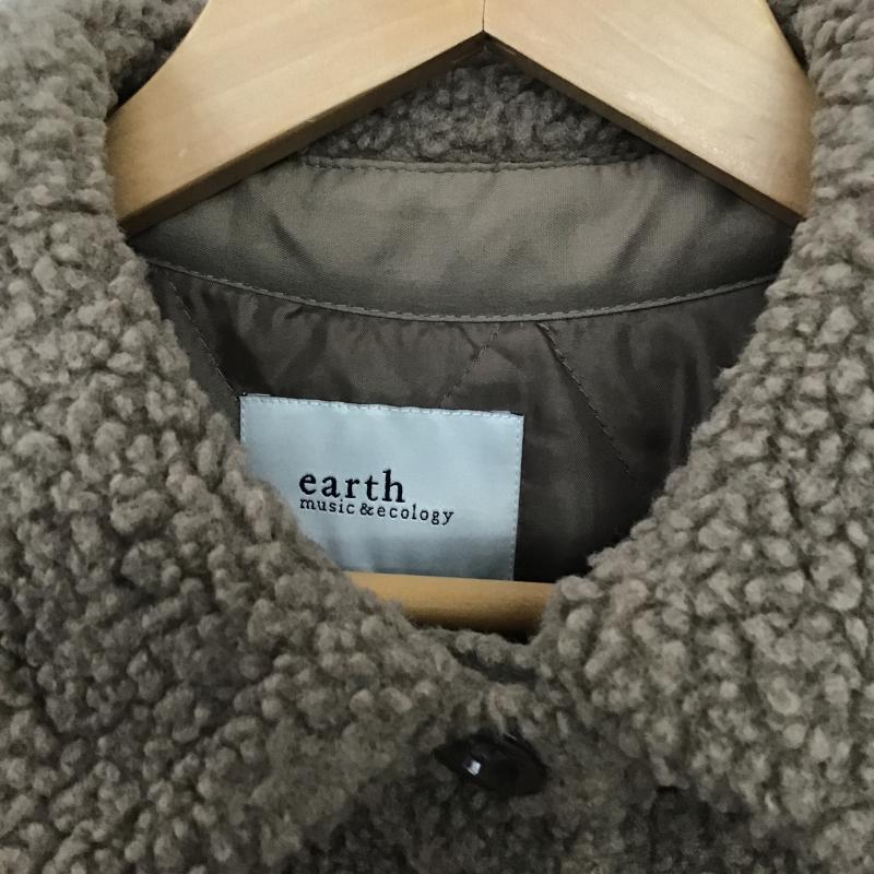 アースミュージックアンドエコロジー earth music&ecology コート コート一般 FREE 無地 茶 / ブラウン / brown レディース USED 古着 中古 10161100