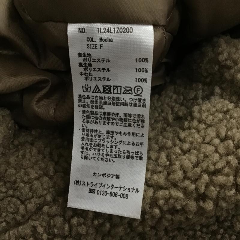 アースミュージックアンドエコロジー earth music&ecology コート コート一般 FREE 無地 茶 / ブラウン / brown レディース USED 古着 中古 10161100