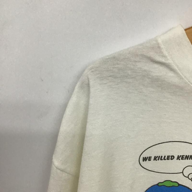 オニータ ONEITA Tシャツ 半袖 半袖カットソー プリントTシャツ クルーネックカットソー XL プリント 白 / ホワイト / white メンズ USED 古着 中古 10161101