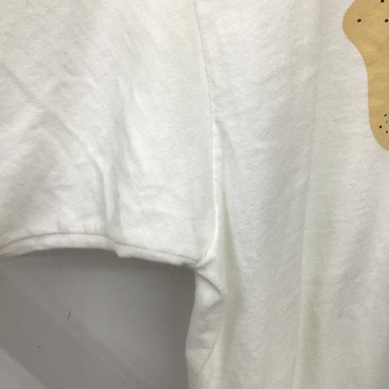 オニータ ONEITA Tシャツ 半袖 半袖カットソー プリントTシャツ クルーネックカットソー XL プリント 白 / ホワイト / white メンズ USED 古着 中古 10161101