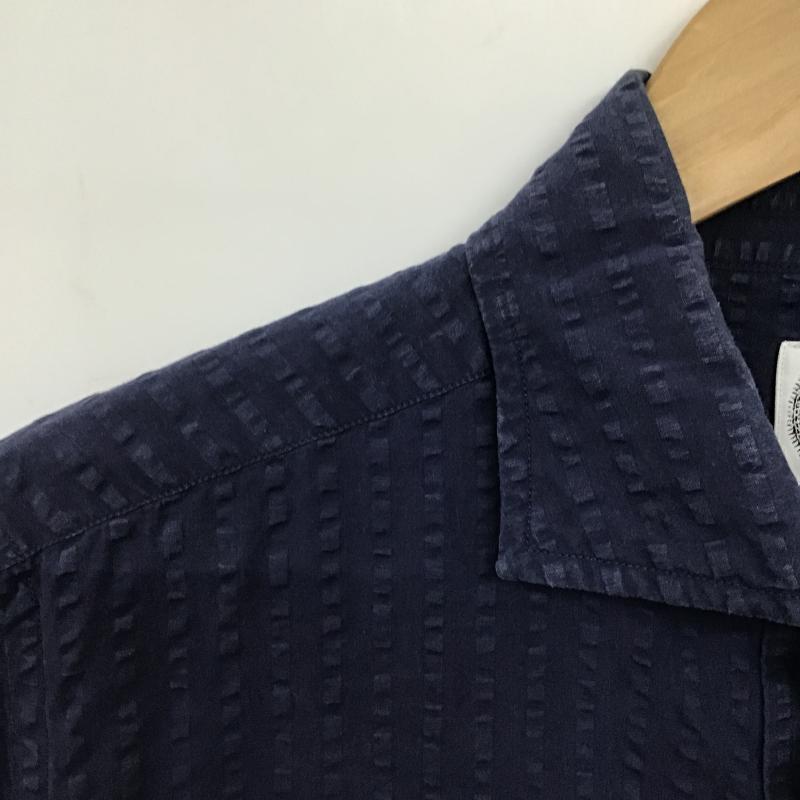 ボルゾネッラ BOLZONELLA シャツ、ブラウス 長袖 無地 紺 / ネイビー / navy メンズ USED 古着 中古 10161104
