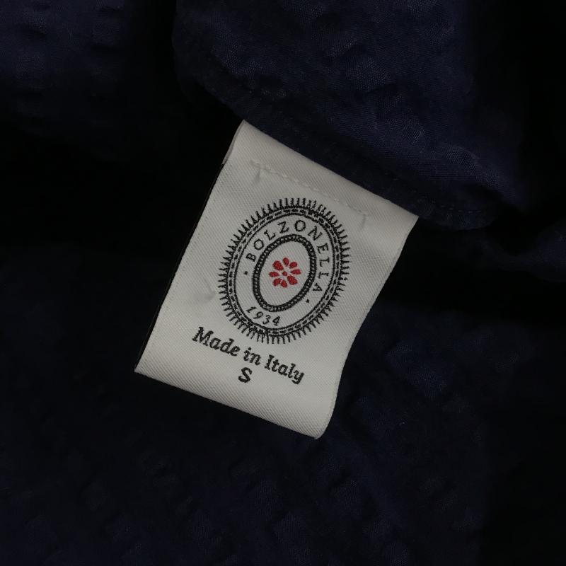 ボルゾネッラ BOLZONELLA シャツ、ブラウス 長袖 無地 紺 / ネイビー / navy メンズ USED 古着 中古 10161104