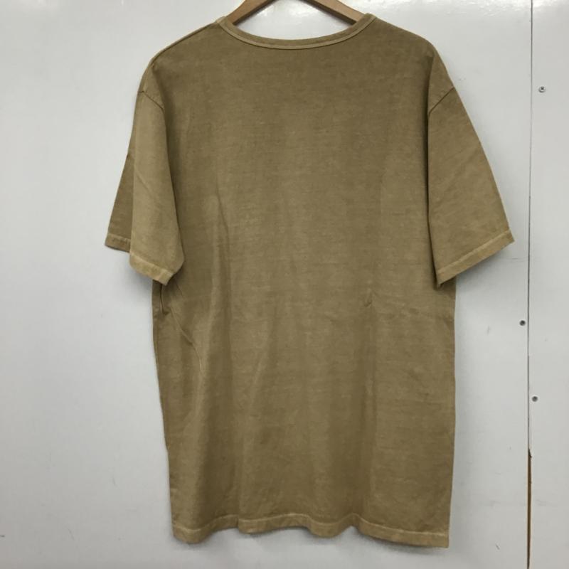 クローバル Cloveru Tシャツ 半袖 半袖カットソー プリントTシャツ クルーネックカットソー XXL プリント ベージュ / ベージュ / beige メンズ USED 古着 中古 10161105