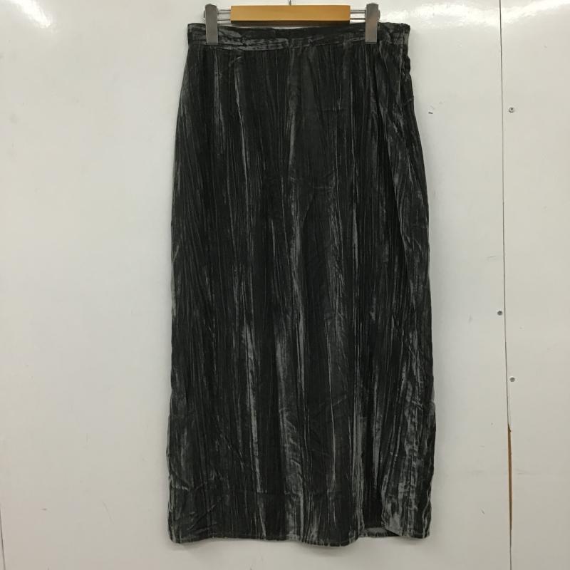 ザラ ZARA スカート ロングスカート L 無地 灰 / グレー / gray レディース USED 古着 中古 10161107