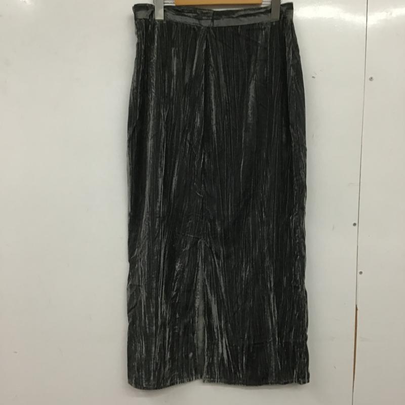 ザラ ZARA スカート ロングスカート L 無地 灰 / グレー / gray レディース USED 古着 中古 10161107