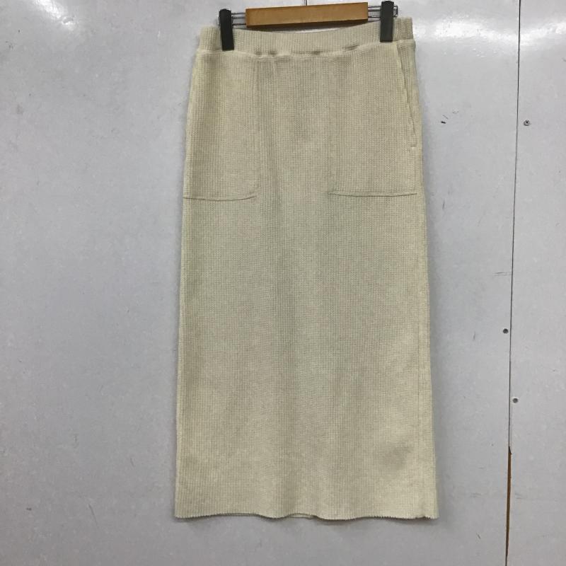 ニコアンド niko and... スカート ロングスカート M 無地 白 / ホワイト / white レディース USED 古着 中古 10161108
