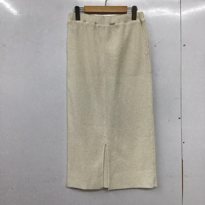 ニコアンド niko and... スカート ロングスカート M 無地 白 / ホワイト / white レディース USED 古着 中古 10161108