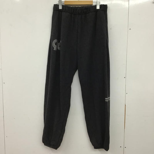 ナインティナインティ 9090 パンツ ワークパンツ、ペインターパンツ スウェットパンツ M プリント X ロゴ、文字 黒 / ブラック / black レディース USED 古着 中古 10161110