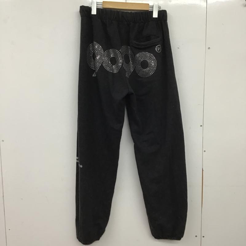 ナインティナインティ 9090 パンツ ワークパンツ、ペインターパンツ スウェットパンツ M プリント X ロゴ、文字 黒 / ブラック / black レディース USED 古着 中古 10161110