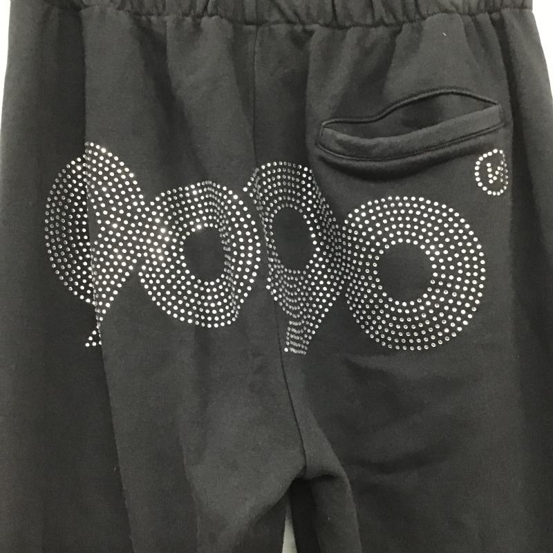 ナインティナインティ 9090 パンツ ワークパンツ、ペインターパンツ スウェットパンツ M プリント X ロゴ、文字 黒 / ブラック / black レディース USED 古着 中古 10161110