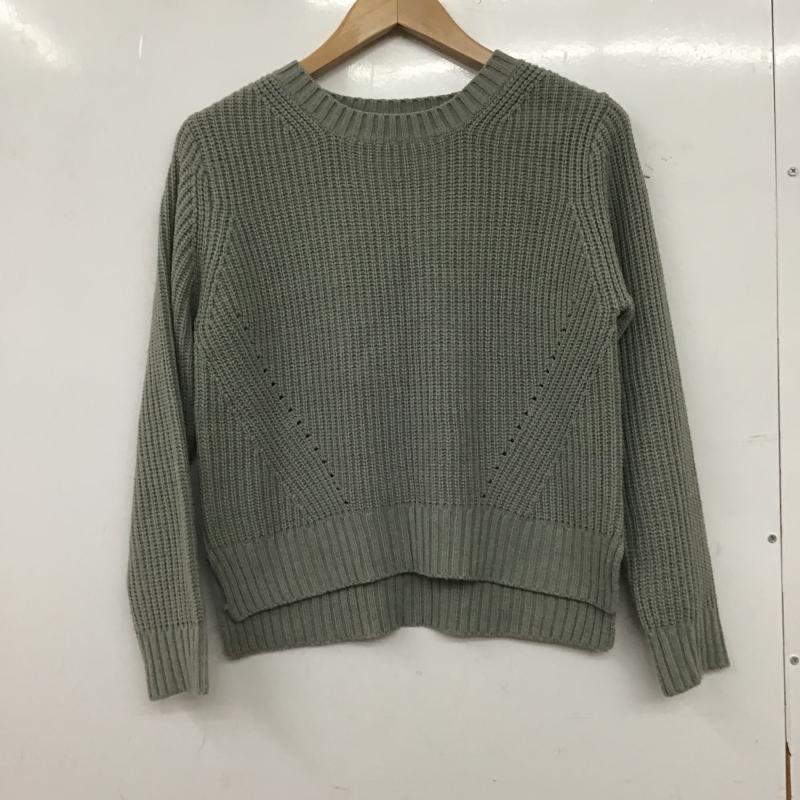 ローリーズファーム LOWRYS FARM ニット、セーター 長袖 M 無地 灰 / グレー / gray レディース USED 古着 中古 10161116