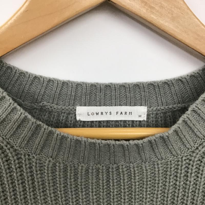 ローリーズファーム LOWRYS FARM ニット、セーター 長袖 M 無地 灰 / グレー / gray レディース USED 古着 中古 10161116