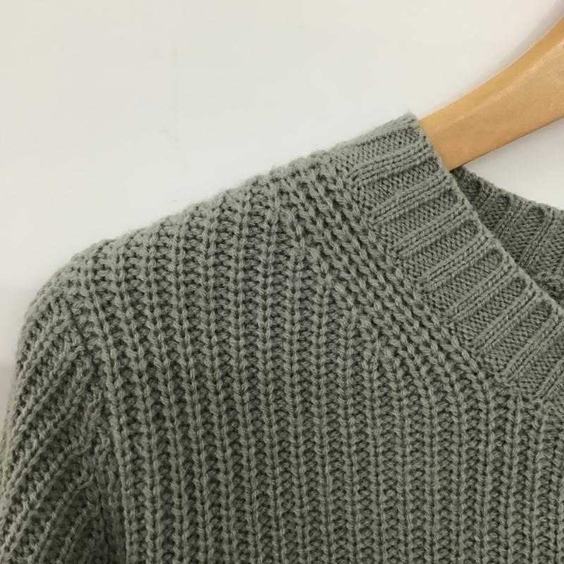 ローリーズファーム LOWRYS FARM ニット、セーター 長袖 M 無地 灰 / グレー / gray レディース USED 古着 中古 10161116