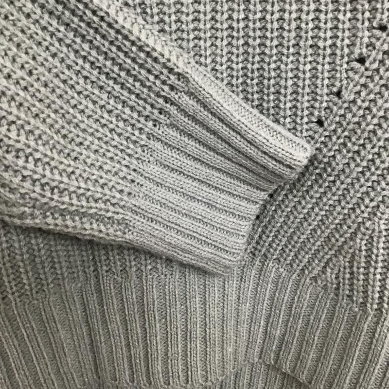 ローリーズファーム LOWRYS FARM ニット、セーター 長袖 M 無地 灰 / グレー / gray レディース USED 古着 中古 10161116