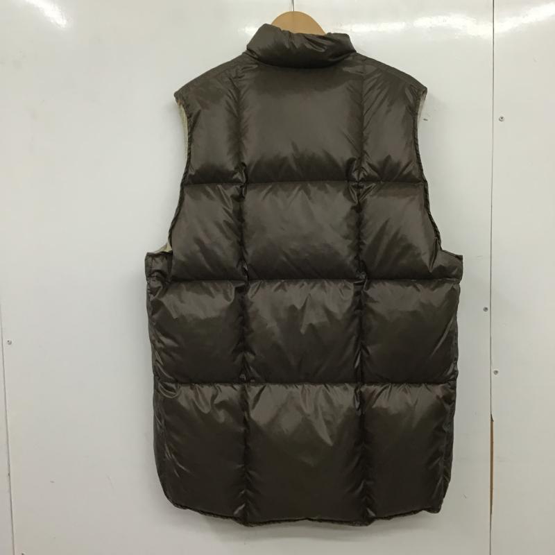 シェラデザイン SIERRA DESIGNS ベスト ベスト ダウンジャケット アウター フロントジャケット XXL 無地 茶 / ブラウン / brown メンズ USED 古着 中古 10161121