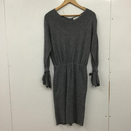 マーキュリーデュオ MERCURYDUO ワンピース ひざ丈スカート ニットワンピース FREE 無地 灰 / グレー / gray レディース USED 古着 中古 10161122