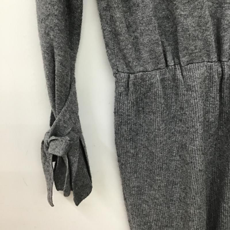 マーキュリーデュオ MERCURYDUO ワンピース ひざ丈スカート ニットワンピース FREE 無地 灰 / グレー / gray レディース USED 古着 中古 10161122