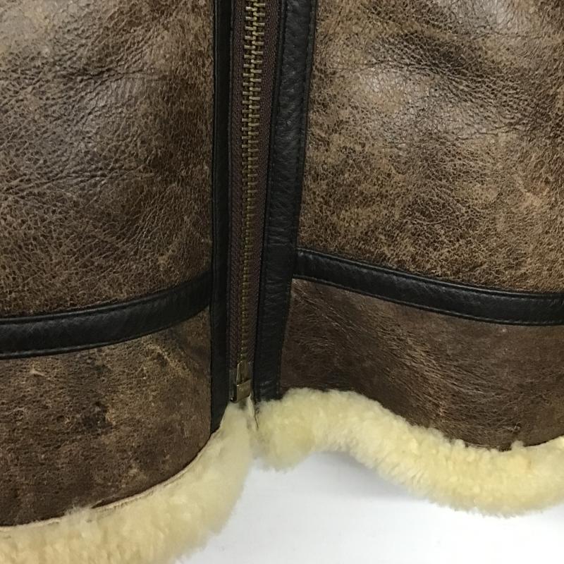 古着 USED ジャケット、上着 ジャンパー、ブルゾン フライトジャケット ジップアップジャケット アウター M 無地 茶 / ブラウン / brown メンズ USED 古着 中古 10161123
