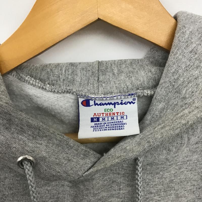 チャンピオン Campion パーカー 長袖 長袖パーカー プルオーバーパーカー スウェット M ロゴ、文字 灰 / グレー / gray メンズ USED 古着 中古 10161128
