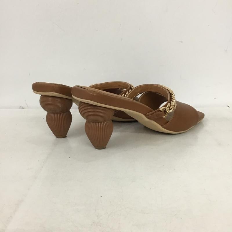 リゼクシー RESEXXY サンダル サンダル チェーン 無地 茶 / ブラウン / brown X 金 / ゴールド / gold color レディース USED 古着 中古 10161129
