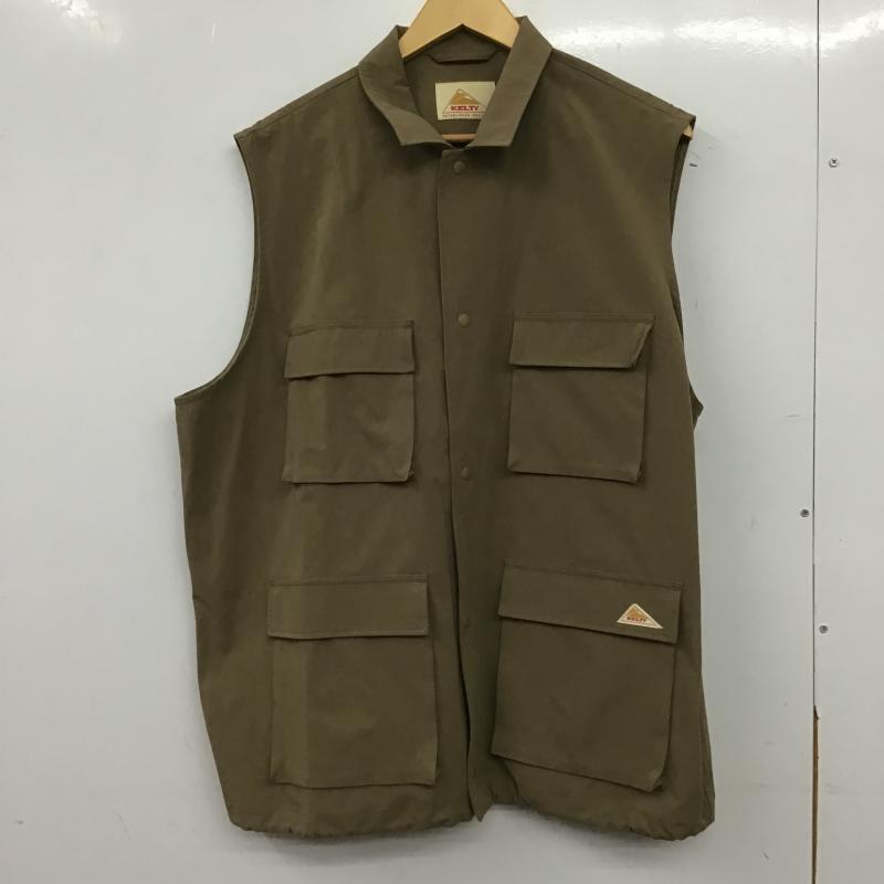 ケルティ KELTY ベスト ベスト ベスト ノースリーブカットソー 前ボタン FREE 無地 ベージュ / ベージュ / beige メンズ USED 古着 中古 10161132