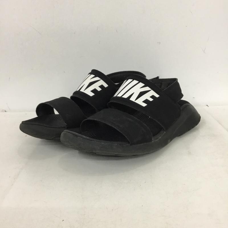 ナイキ NIKE サンダル サンダル 882694-001 WMNS TANJUN SANDAL 23cm 23.0cm ロゴ、文字 黒 / ブラック / black レディース USED 古着 中古 10161133