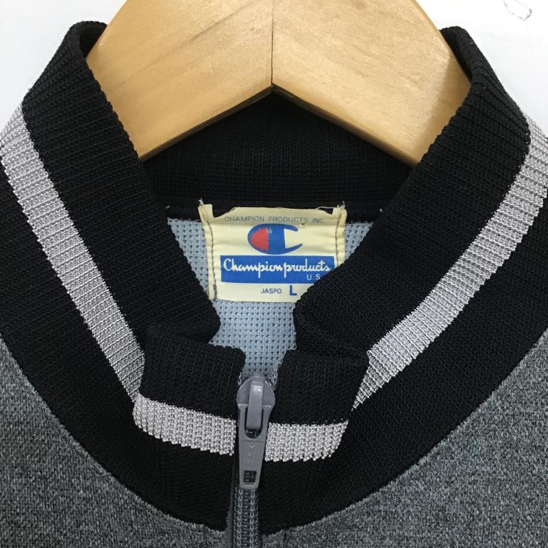チャンピオン Champion ジャケット、上着 ジャンパー、ブルゾン ジップアップジャケット アウター 古着 L ロゴ、文字 ダークグレー / ダークグレー / メンズ USED 古着 中古 10161134