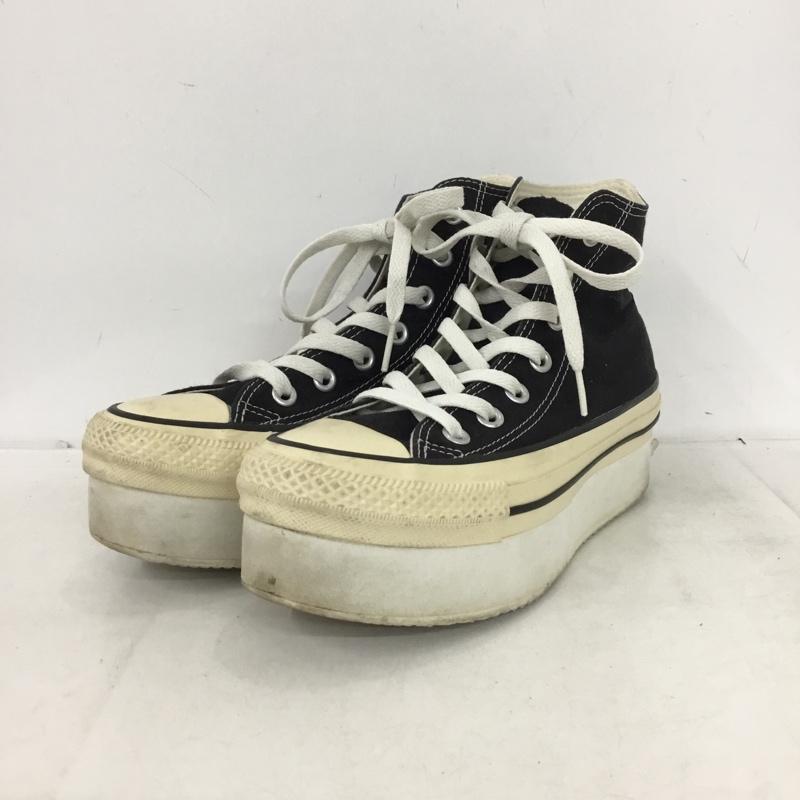 コンバース CONVERSE スニーカー スニーカー 5SC974 ALL STAR CHUNKYLINE HI 厚底スニーカー 23.5cm 23.5cm ロゴ、文字 黒 / ブラック / black レディース USED 古着 中古 10161139