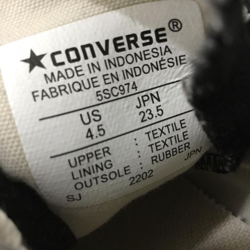 コンバース CONVERSE スニーカー スニーカー 5SC974 ALL STAR CHUNKYLINE HI 厚底スニーカー 23.5cm 23.5cm ロゴ、文字 黒 / ブラック / black レディース USED 古着 中古 10161139