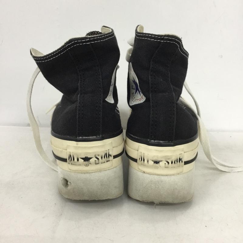 コンバース CONVERSE スニーカー スニーカー 5SC974 ALL STAR CHUNKYLINE HI 厚底スニーカー 23.5cm 23.5cm ロゴ、文字 黒 / ブラック / black レディース USED 古着 中古 10161139