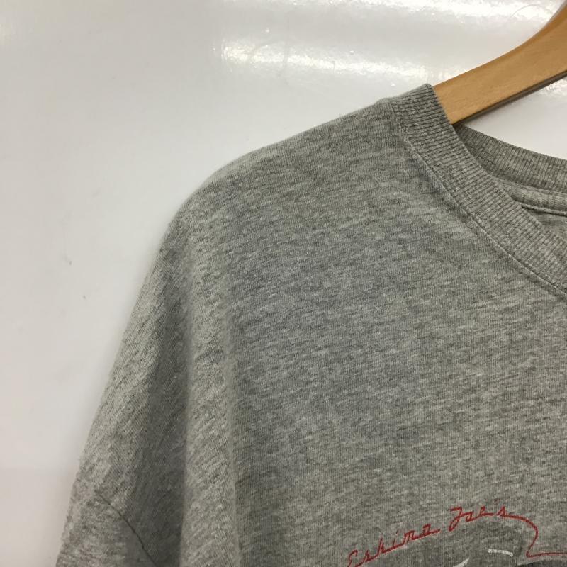 ヘインズ HANES Tシャツ 半袖 半袖カットソー プリントTシャツ クルーネックカットソー プリント 灰 / グレー / gray メンズ USED 古着 中古 10161140