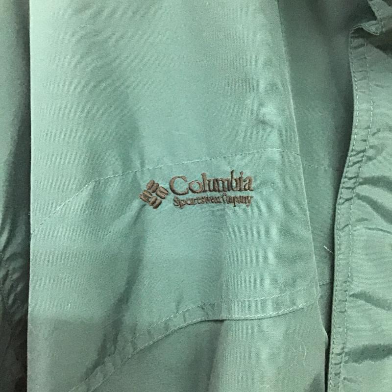 コロンビア Columbia ジャケット、上着 ジャンパー、ブルゾン ジップアップジャケット ナイロンジャケット アウター L 無地 緑 / グリーン / green メンズ USED 古着 中古 10161147
