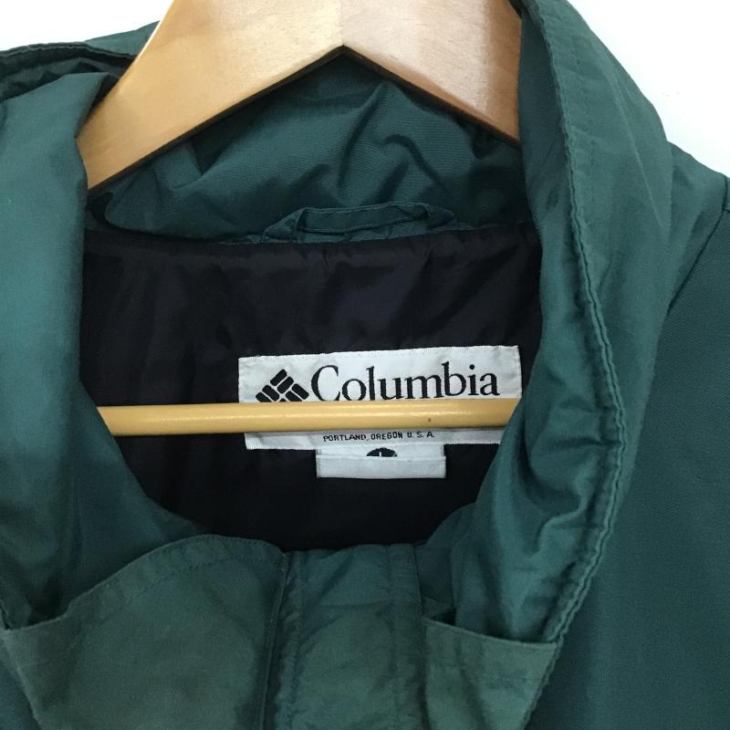 コロンビア Columbia ジャケット、上着 ジャンパー、ブルゾン ジップアップジャケット ナイロンジャケット アウター L 無地 緑 / グリーン / green メンズ USED 古着 中古 10161147