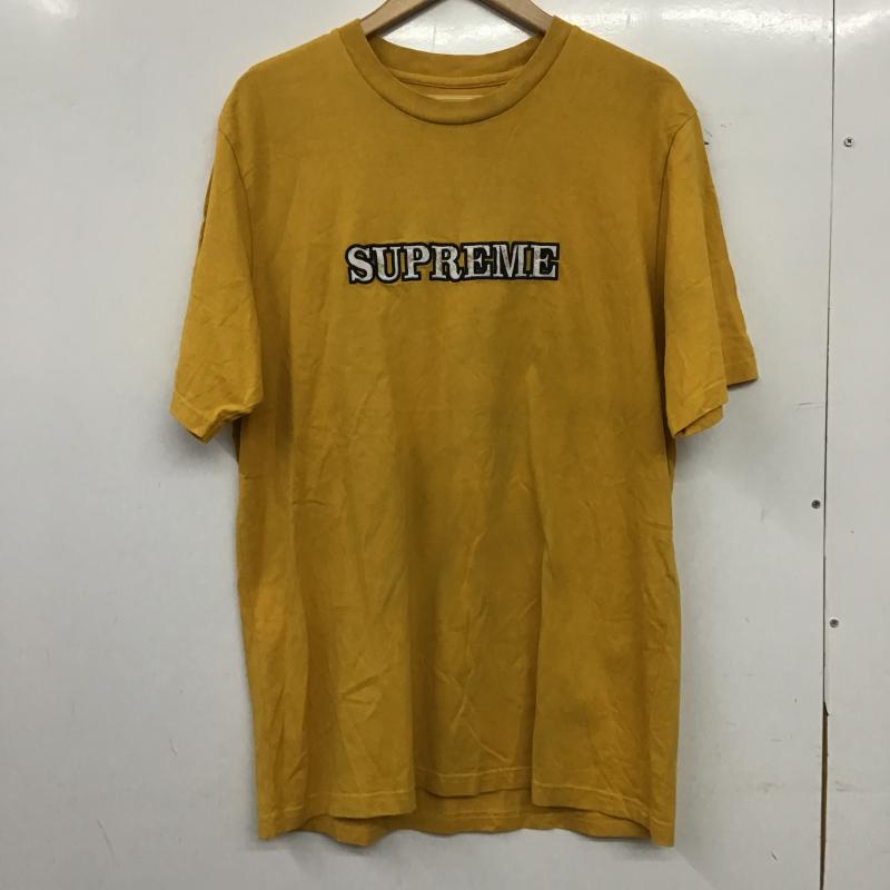 シュプリーム Supreme Tシャツ 半袖 半袖カットソー プリントTシャツ クルーネックカットソー L ロゴ、文字 黄 / イエロー / yellow メンズ USED 古着 中古 10161149
