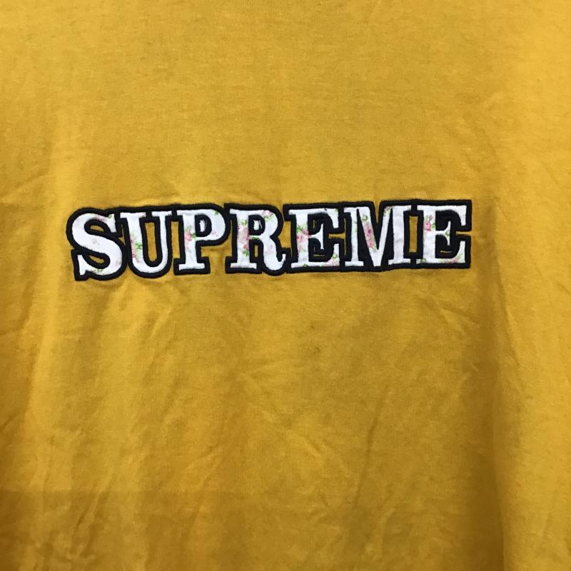 シュプリーム Supreme Tシャツ 半袖 半袖カットソー プリントTシャツ クルーネックカットソー L ロゴ、文字 黄 / イエロー / yellow メンズ USED 古着 中古 10161149