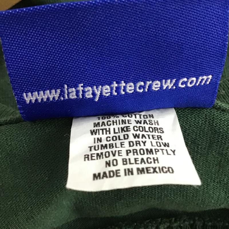 ラファイエット Lafayette Tシャツ 半袖 半袖カットソー プリントTシャツ クルーネックカットソー L ロゴ、文字 緑 / グリーン / green メンズ USED 古着 中古 10161150