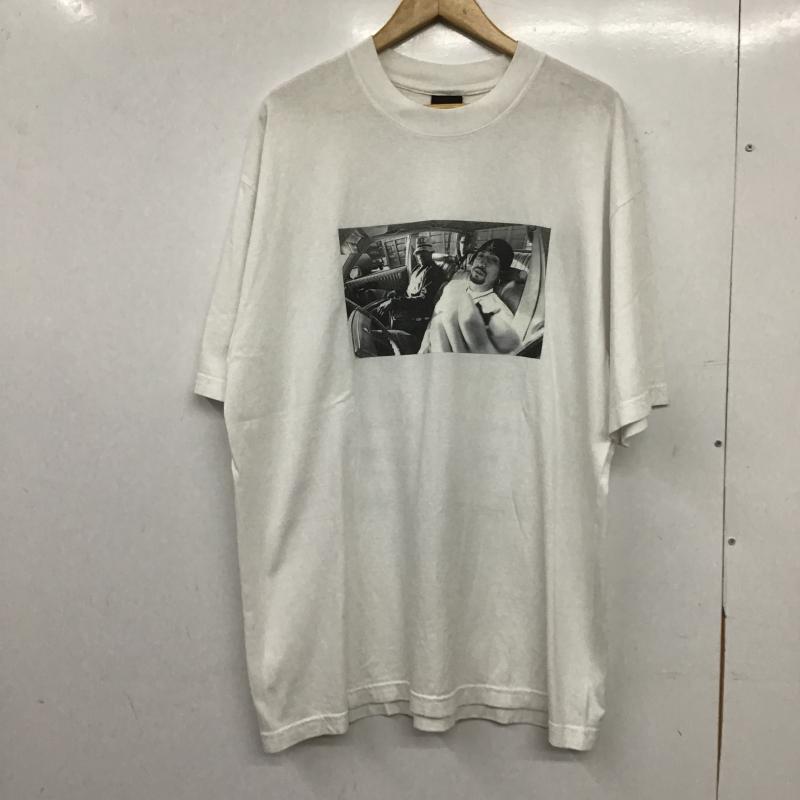 ハフ HUF Tシャツ 半袖 半袖カットソー プリントTシャツ クルーネックカットソー L プリント 白 / ホワイト / white メンズ USED 古着 中古 10161152