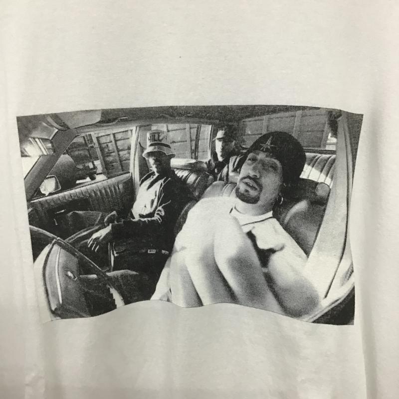 ハフ HUF Tシャツ 半袖 半袖カットソー プリントTシャツ クルーネックカットソー L プリント 白 / ホワイト / white メンズ USED 古着 中古 10161152
