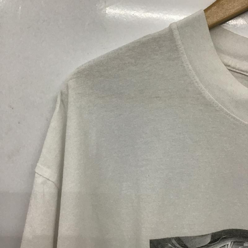 ハフ HUF Tシャツ 半袖 半袖カットソー プリントTシャツ クルーネックカットソー L プリント 白 / ホワイト / white メンズ USED 古着 中古 10161152