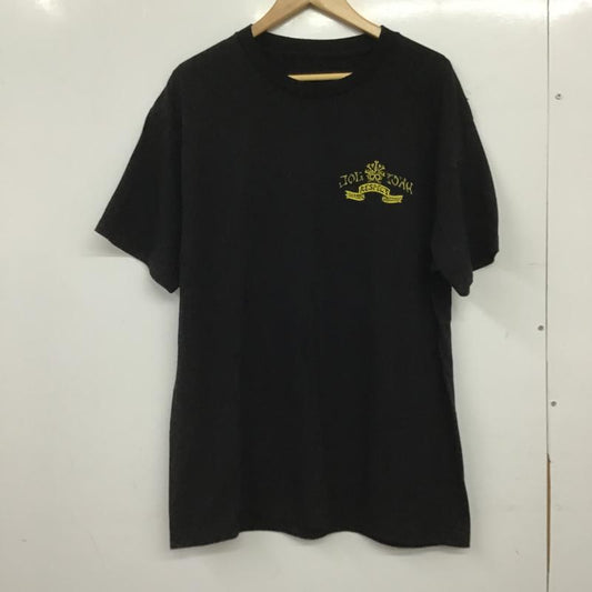 ドッグタウン DOGTOWN Tシャツ 半袖 半袖カットソー プリントTシャツ クルーネックカットソー L ロゴ、文字 黒 / ブラック / black メンズ USED 古着 中古 10161154