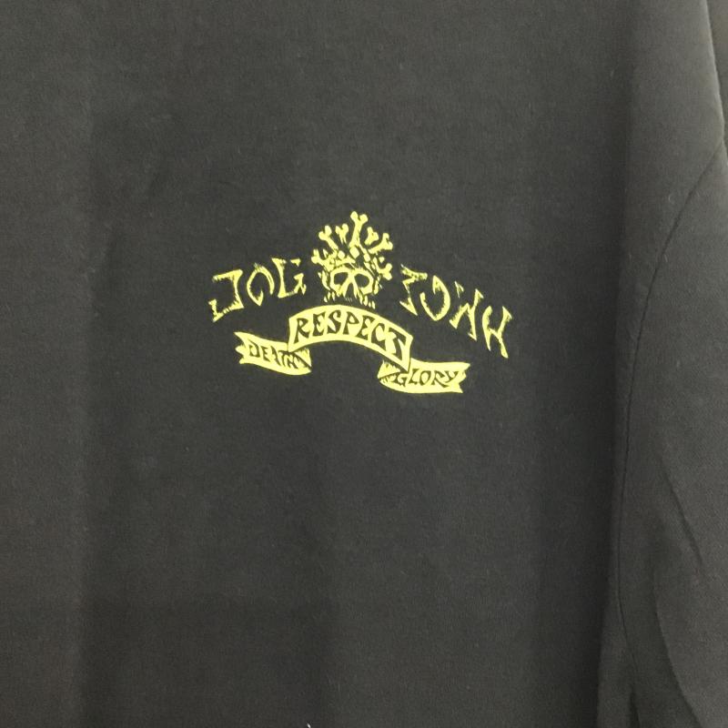 ドッグタウン DOGTOWN Tシャツ 半袖 半袖カットソー プリントTシャツ クルーネックカットソー L ロゴ、文字 黒 / ブラック / black メンズ USED 古着 中古 10161154