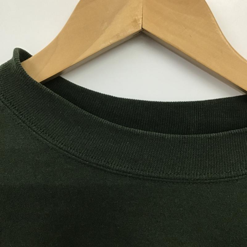 ギルダン GILDAN トレーナー 長袖 長袖トレーナー スウェット クルーネック プルオーバー M ロゴ、文字 緑 / グリーン / green メンズ USED 古着 中古 10161157
