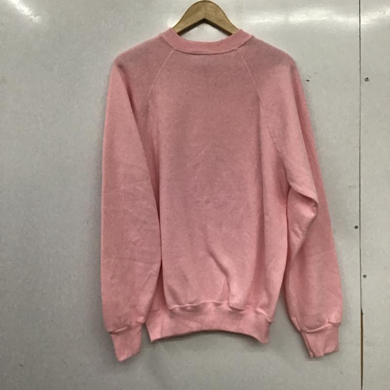 リー Lee トレーナー 長袖 長袖トレーナー スウェット クルーネック プルオーバー L 無地 桃 / ピンク / pink メンズ USED 古着 中古 10161159
