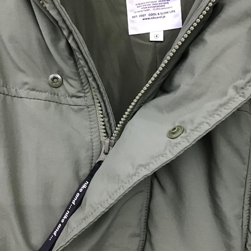 ニコアンド niko and... コート コート一般 モッズコート ミリタリーコート L 無地 カーキ / カーキ / khaki レディース USED 古着 中古 10161161