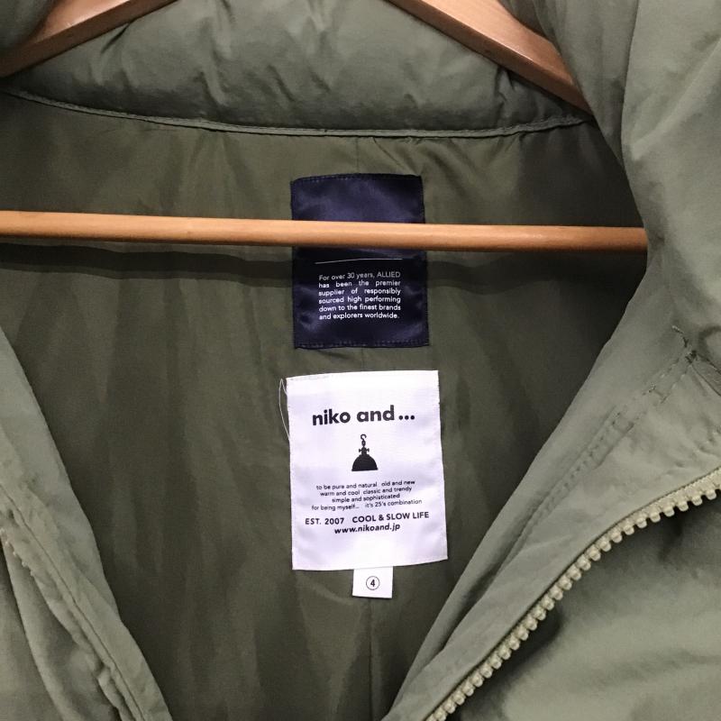 ニコアンド niko and... コート コート一般 モッズコート ミリタリーコート L 無地 カーキ / カーキ / khaki レディース USED 古着 中古 10161161