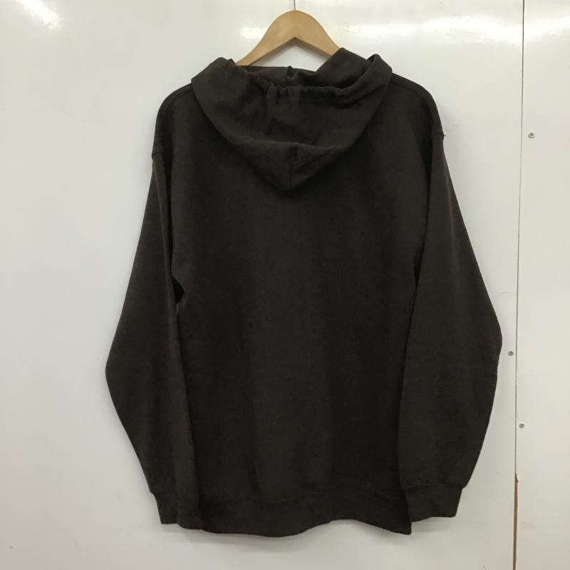 ギルダン GILDAN パーカー 長袖 長袖パーカー ジップアップパーカー スウェット M 無地 茶 / ブラウン / brown メンズ USED 古着 中古 10161168