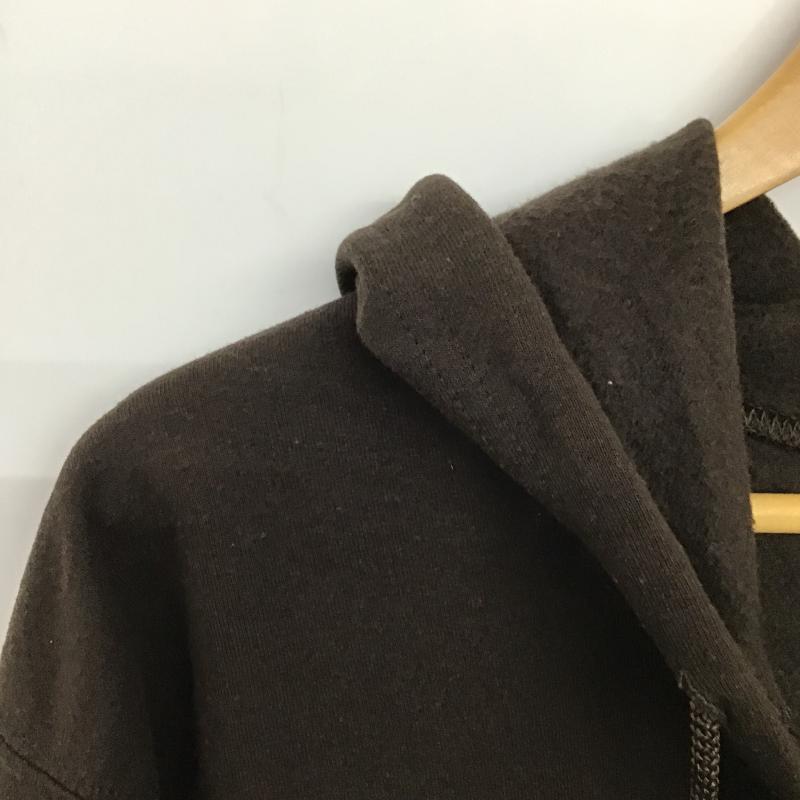 ギルダン GILDAN パーカー 長袖 長袖パーカー ジップアップパーカー スウェット M 無地 茶 / ブラウン / brown メンズ USED 古着 中古 10161168