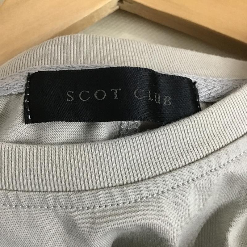 スコットクラブ SCOTCLUB カットソー 半袖 9 ロゴ、文字 ベージュ / ベージュ / beige レディース USED 古着 中古 10161169